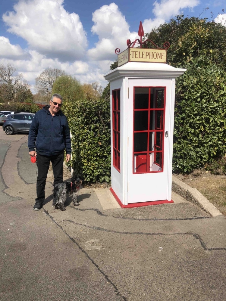 Historical phone box restoration scores a six with the cricket club